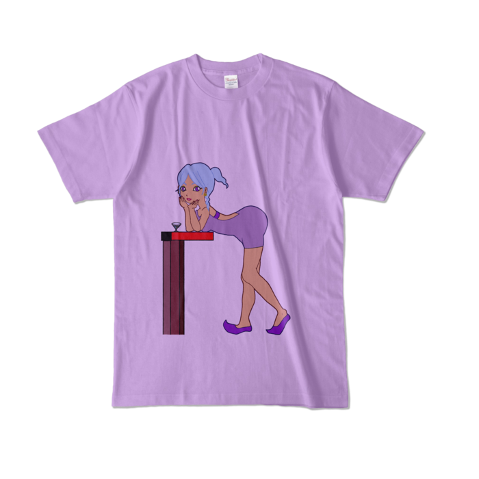 カラーTシャツ - L - ライトパープル (淡色)