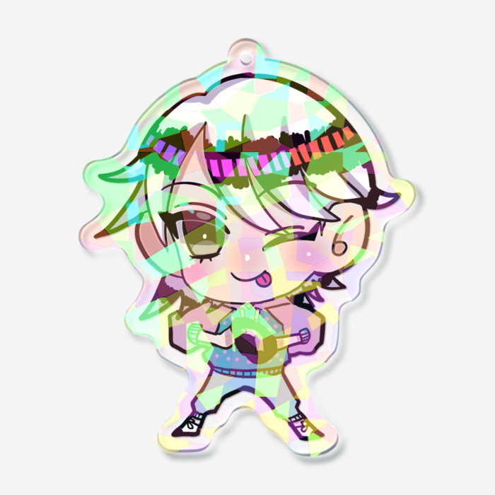 ホログラムアクリルキーホルダー - 70 × 70mm(2)