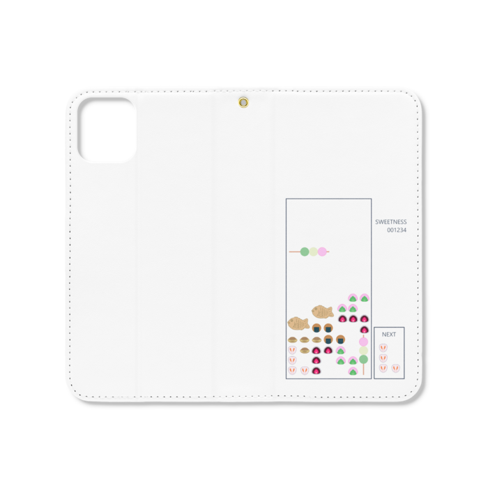手帳型iPhoneケース（ベルトなし） - iPhone 11 - ストラップ穴 あり