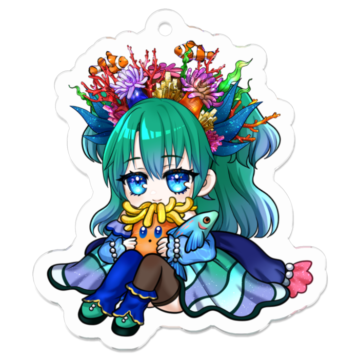 アクリルキーホルダー(コーティング) - 50 x 50 (mm)