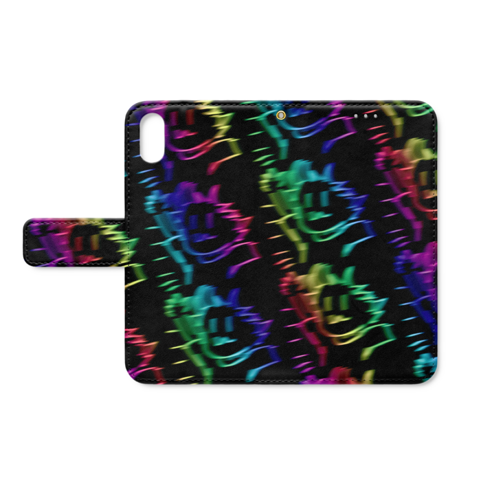 手帳型iPhoneケース - iPhone XS / X - ストラップ穴 あり