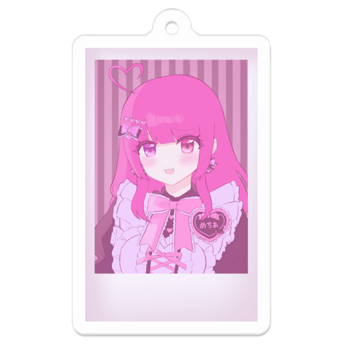 シンプルめなメイドさんアクリルキーホルダー - 50 x 50 (mm)(1)