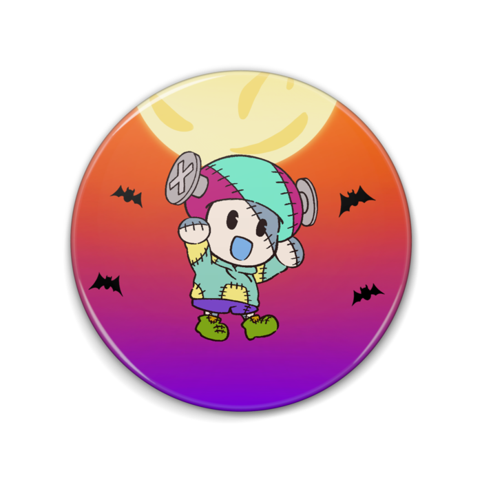 たちばな【ハロウィン】缶バッジ 76mm