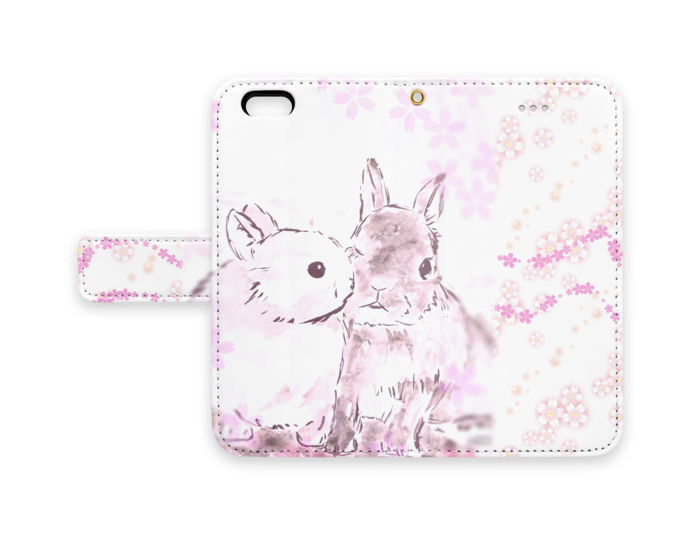 手帳型iPhoneケース - iPhone 6 / 6s - ストラップ穴 あり