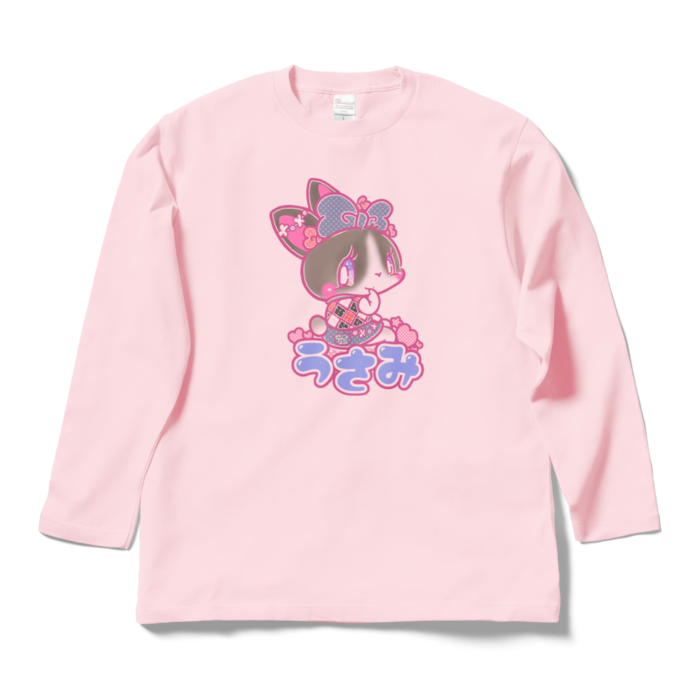 ロングスリーブTシャツ - L - ライトピンク