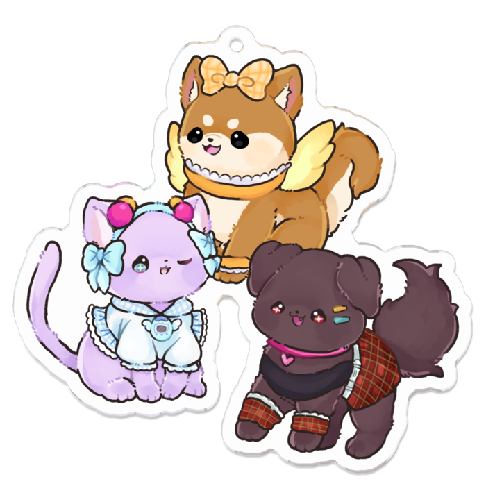 アクリルキーホルダー - 70 x 70 (mm)