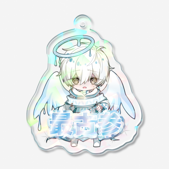 ホログラムアクリルキーホルダー - 50 × 50mm