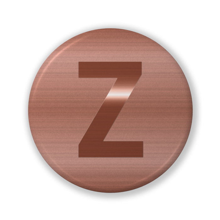 【Z(ゼット)】〈ブロンズグラフィック〉缶バッジ- 32mm