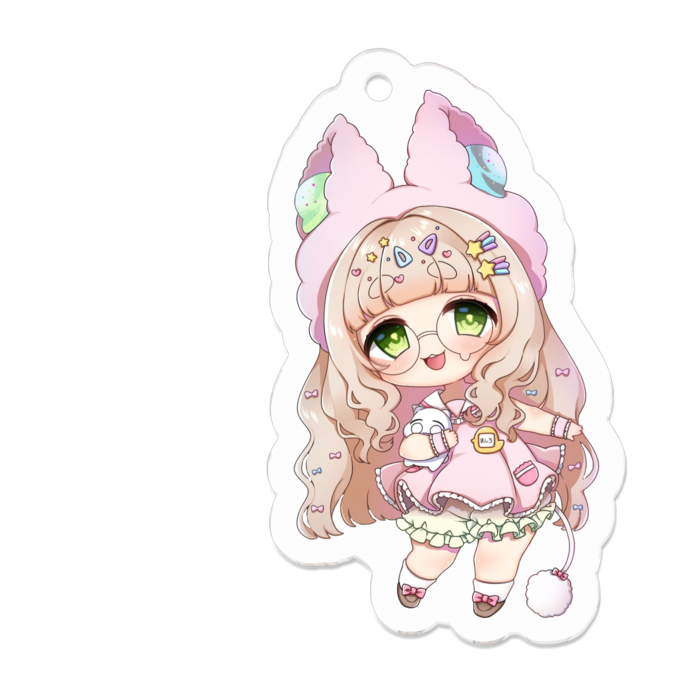 アクリルキーホルダー - 50 x 50 (mm)