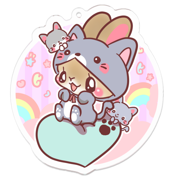 アクリルキーホルダー - 70 x 70 (mm)