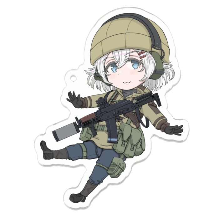 アクリルキーホルダー（コーティング） - 70 x 70 (mm)