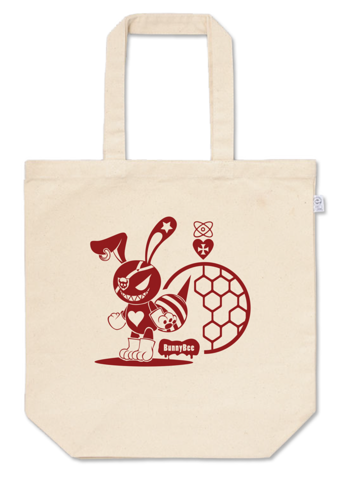 トートバッグ - M - プリント面積中-バーガンディ