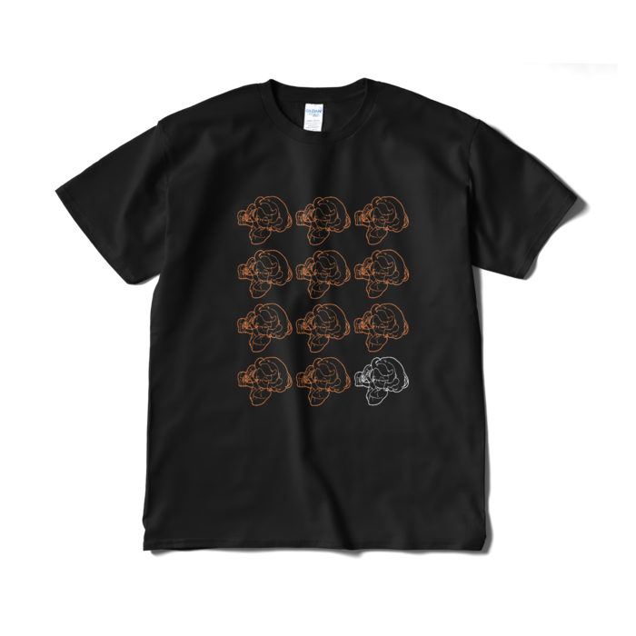 Tシャツ - XL - ブラック(ゆるヒャマ①)