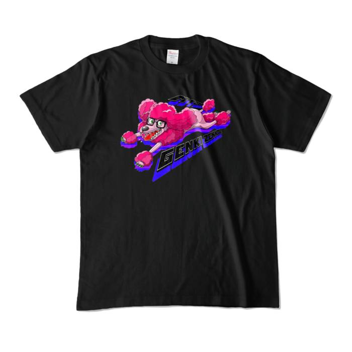 カラーTシャツ - M - ブラック (背景なし)