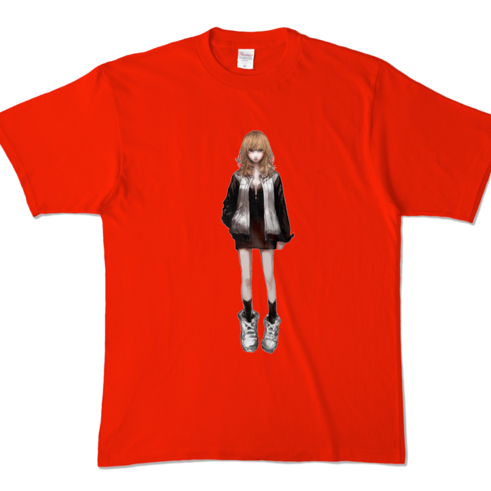カラーTシャツ - XL - レッド (濃色)
