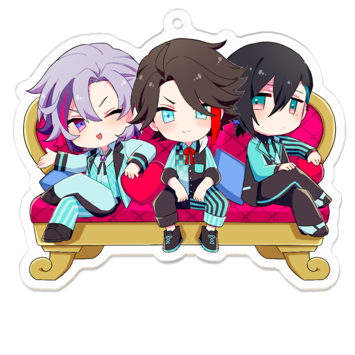 非公式 メッシャーズ Vdアクリルキーホルダー つきむすび Booth