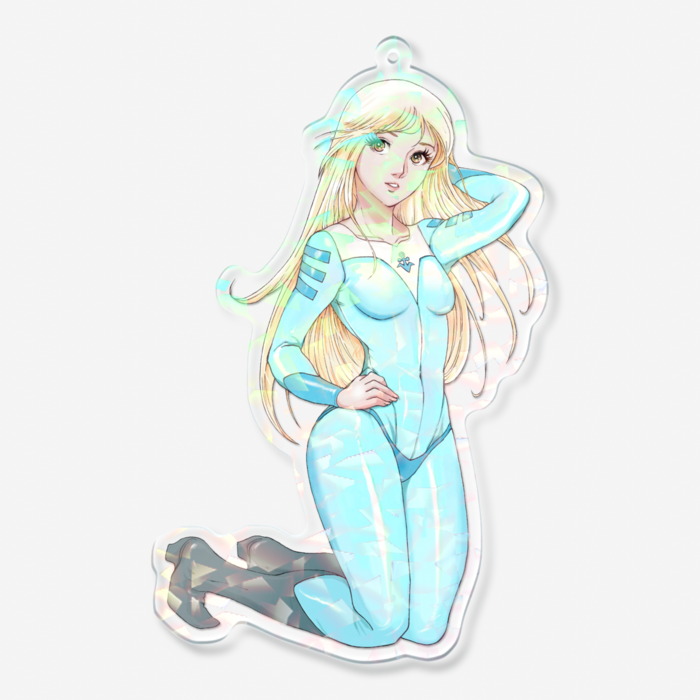 ホログラムアクリルキーホルダー - 100 × 100mm