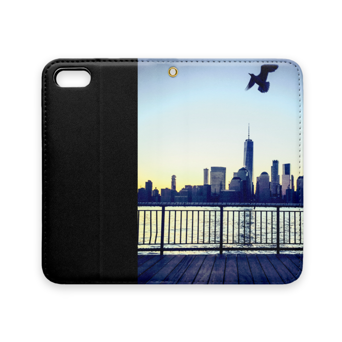 手帳型iPhoneケース(ベルトなし) - iPhone 5 / 5s / SE - ストラップ穴 あり