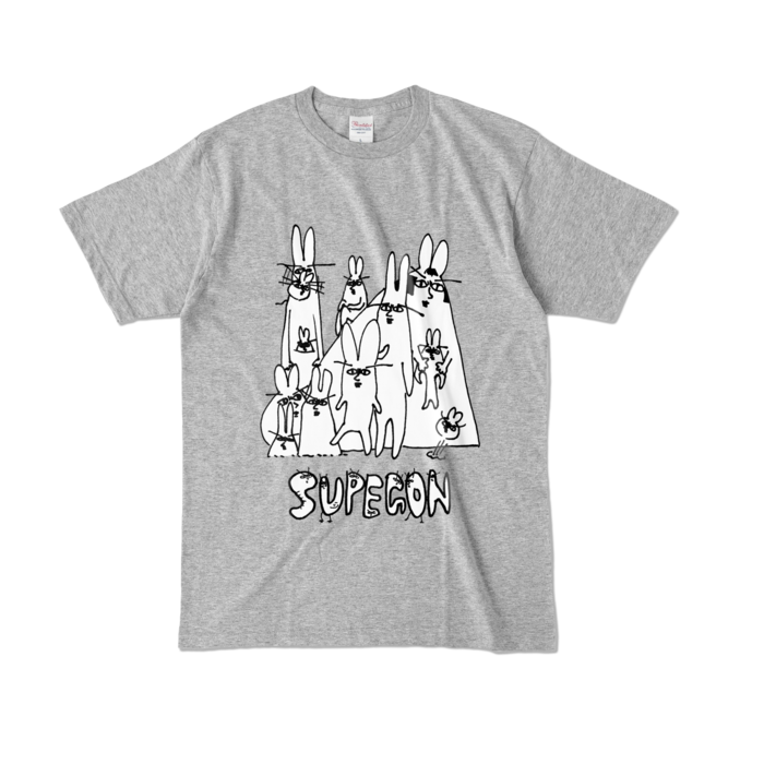 カラーTシャツ - L - 杢グレー (濃色)