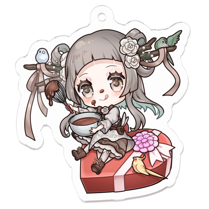 アクリルキーホルダー - 50 x 50 (mm)