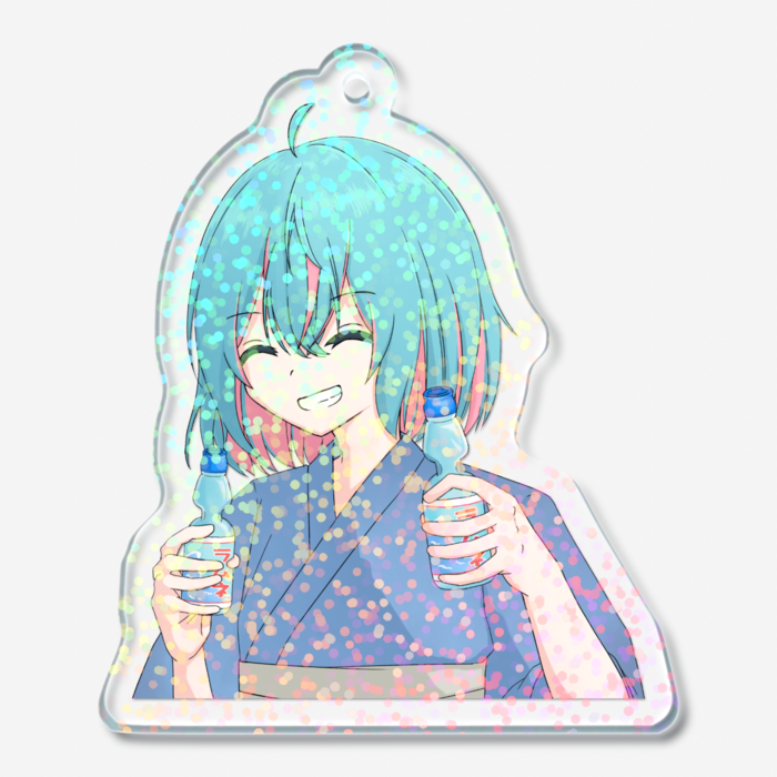 ホログラムアクリルキーホルダー - 50 × 50mm