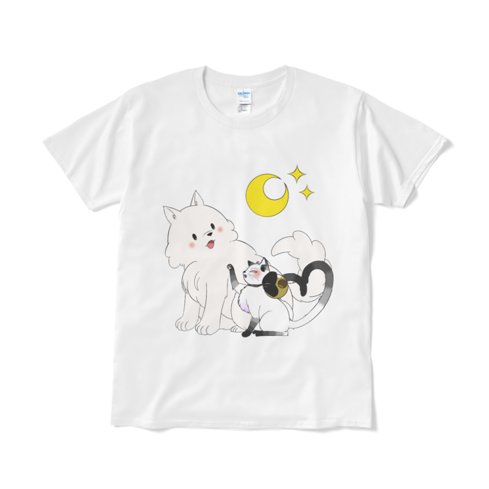月美Tシャツ - L - ホワイト(カラー)
