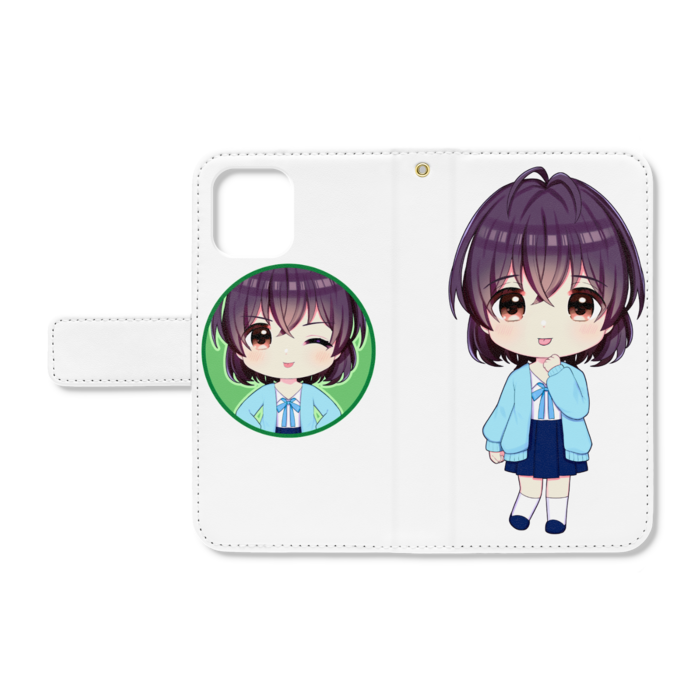 手帳型iPhoneケース - iPhone12 mini - ストラップ穴 あり