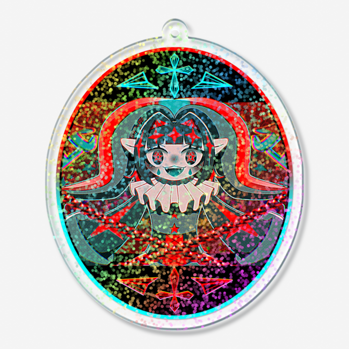 ホログラムアクリルキーホルダー - 70 × 70mm