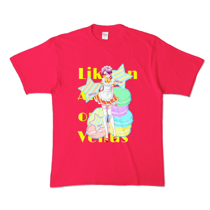 カラーTシャツ - XL - ホットピンク (濃色)