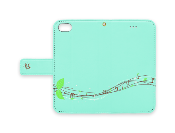 ミント - iPhone7 - ストラップ穴 あり