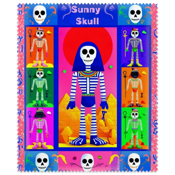 メガネ拭き（Sunny Skull）