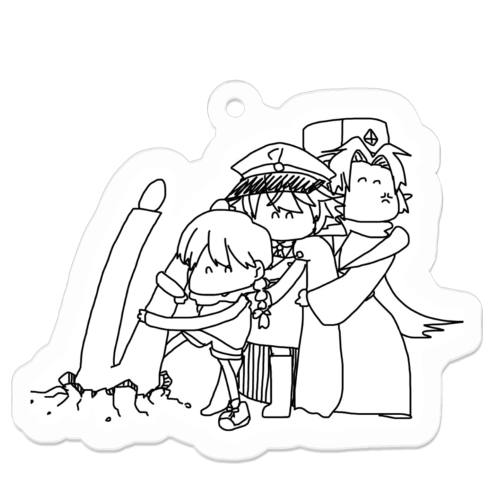 アクリルキーホルダー - 50 x 50 (mm)