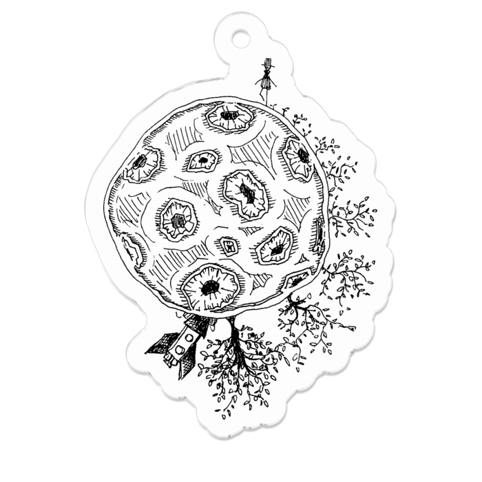アクリルキーホルダー - 50 x 50 (mm)