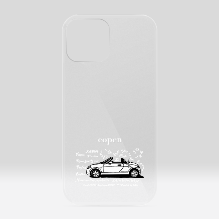 クリアiPhone 13 mini 白字