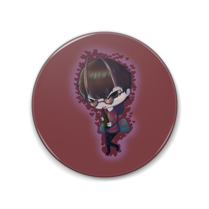 缶バッジ - 88mm　（ハート付き）