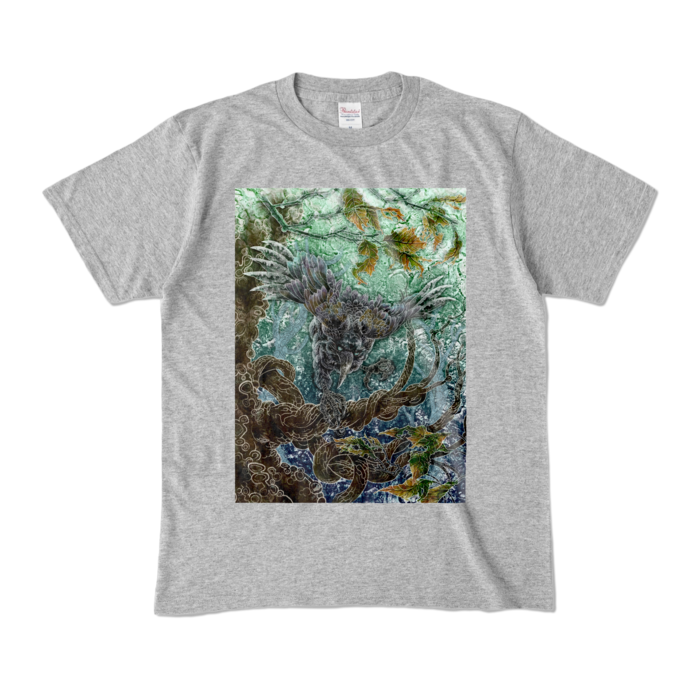 カラーTシャツ - M - 杢グレー (濃色)