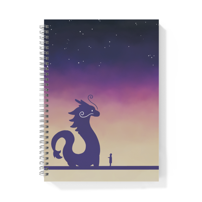 【龍との遭遇-碧桃-】リングノートB5