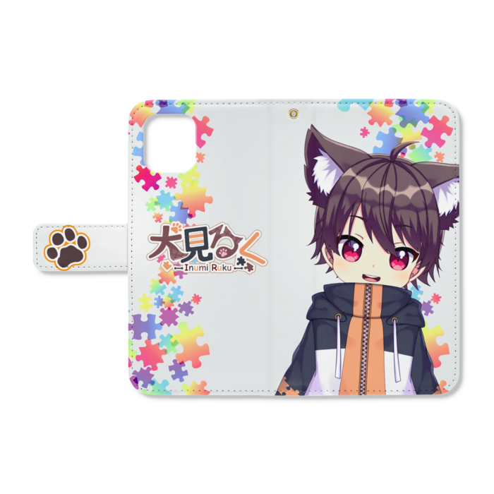 手帳型iPhoneケース - iPhone11 - ストラップ穴 あり