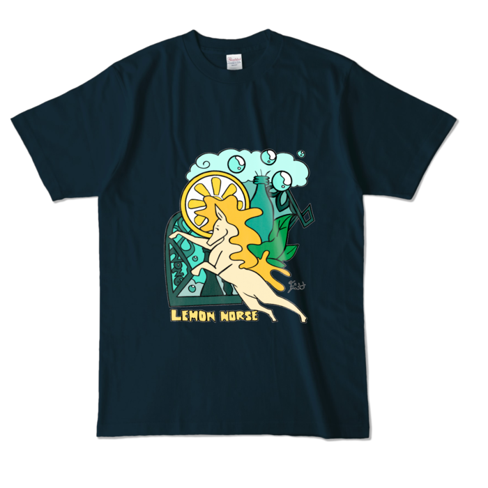 カラーTシャツ - L - ネイビー (濃色)