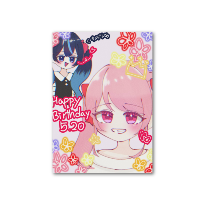 フォト風カード - 縦 - 片面