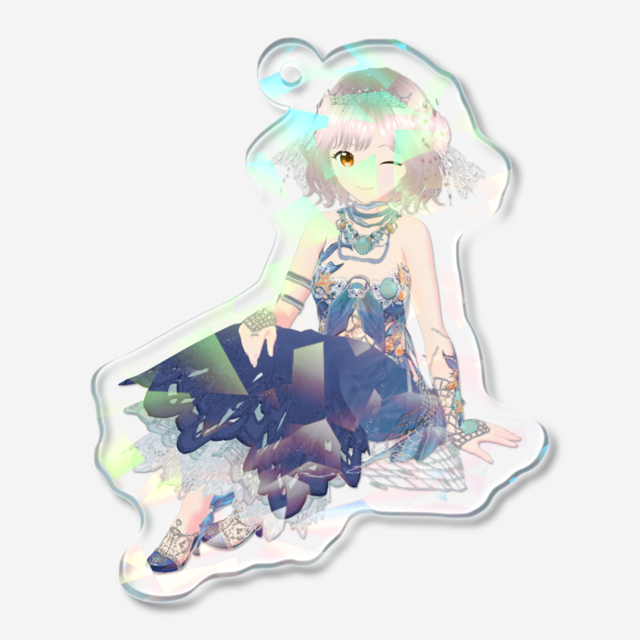 ホログラムアクリルキーホルダー - 50 × 50mm