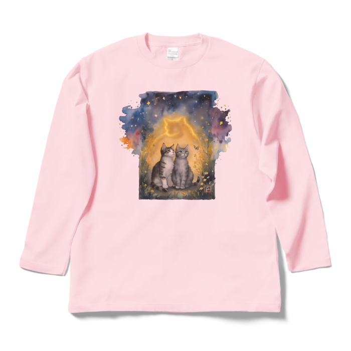 ロングスリーブTシャツ - L - ライトピンク