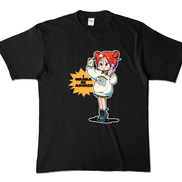 カラーTシャツ - XL - ブラック (濃色)