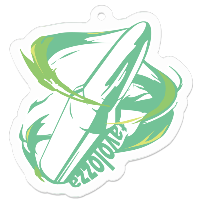 アクリルキーホルダー - 50 x 50 (mm)風