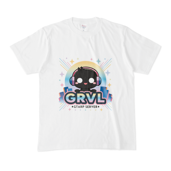 白Tシャツ - M(黒印刷)