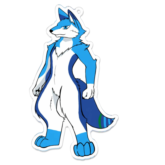 アクキー(竜狼) - 100 x 100 (mm)