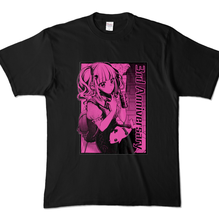 カラーTシャツ - XL - ブラック (濃色)