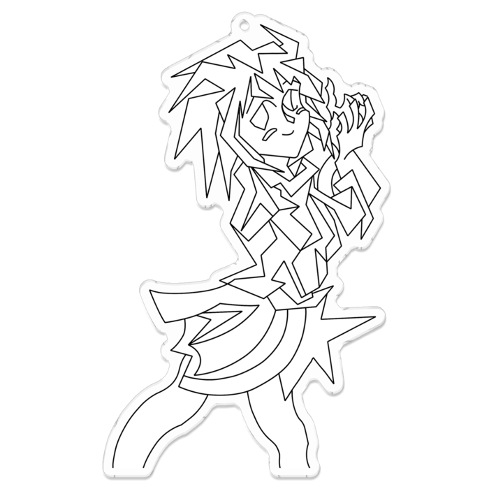 アクリルキーホルダー - 100 x 100 (mm)