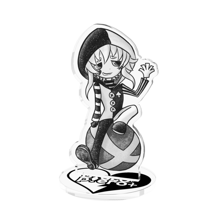 玉乗りピエロ★70x70mm