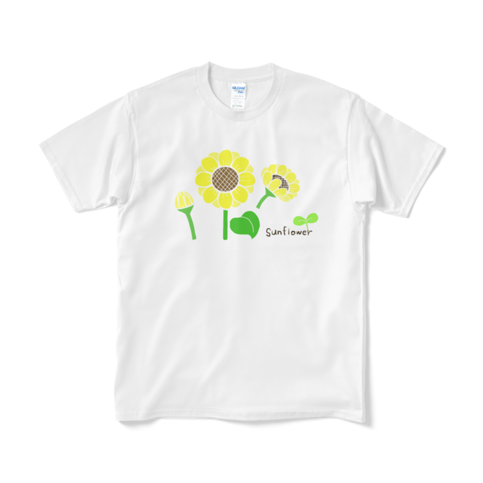 ひまわりTシャツ（短納期） - M
